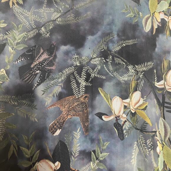 Blackmilk Night Bird Swoop Maxi Sleeveless Asymmetrical Limited Dress Size XL - Picture 8 of 15